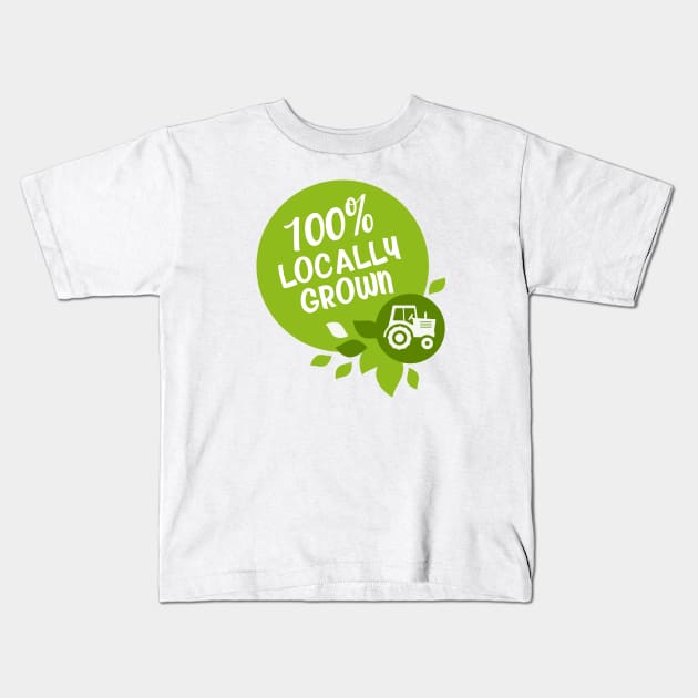 Farm Locally Grown Kids T-Shirt by busines_night